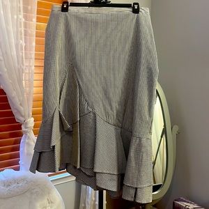 Asymmetrical SeerSucker Skirt